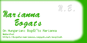 marianna bogats business card